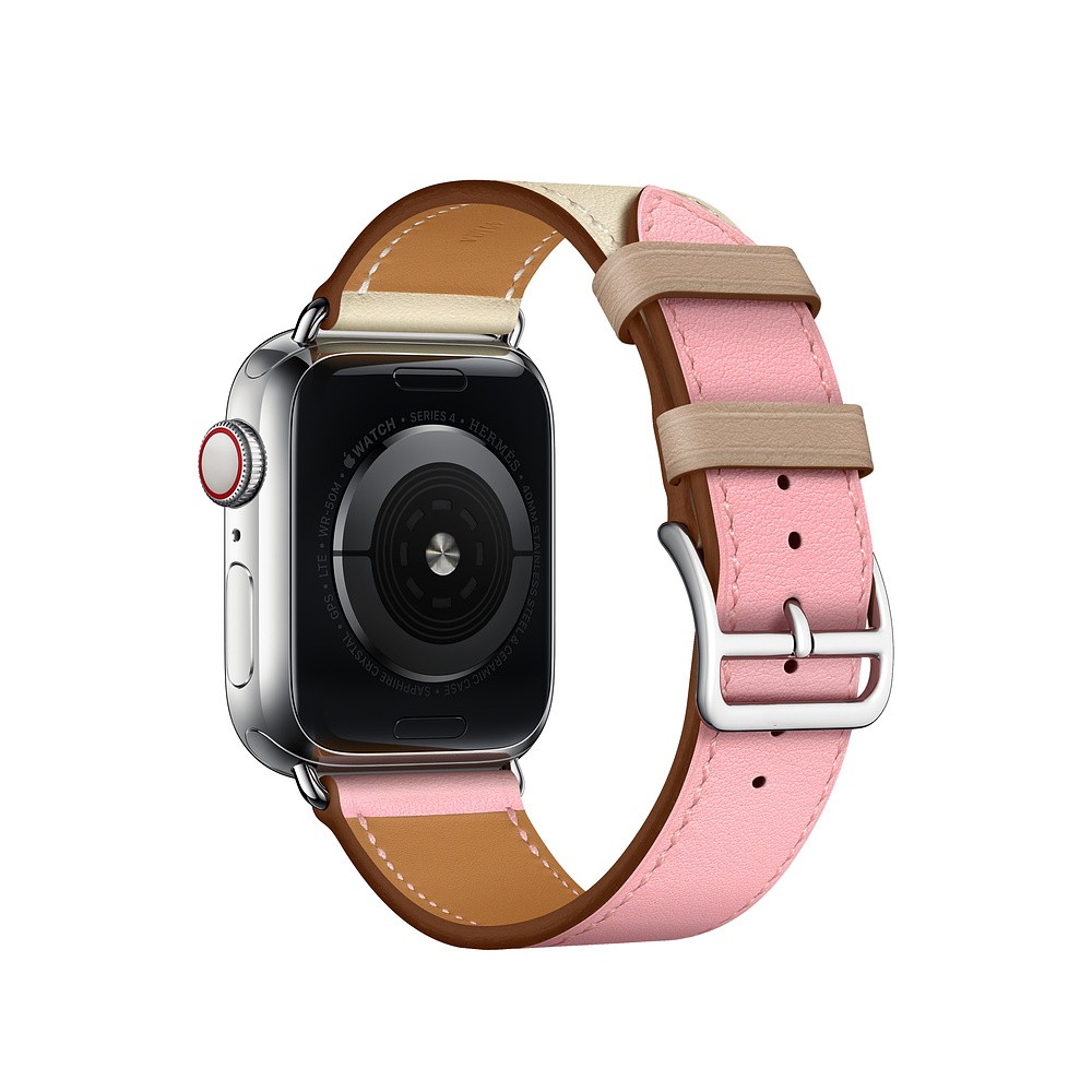 Dây đeo bằng da cho đồng hồ thông minh Apple Watch Series 1 2 3 4 5 6 SE 7 38mm 40mm 42mm 44mm 41mm 45mm