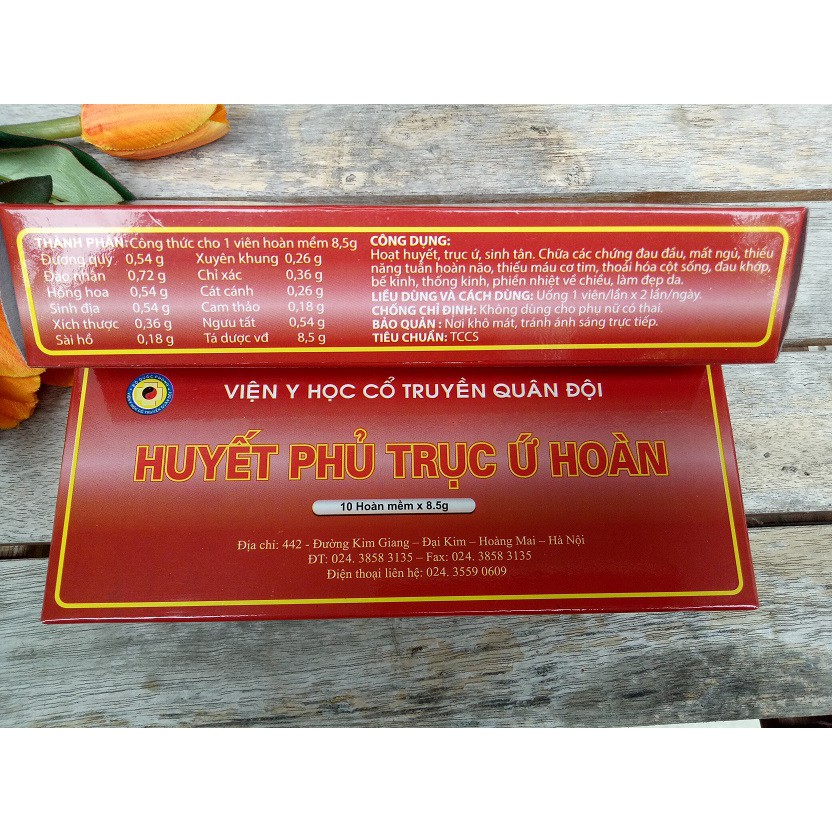 Huyết phủ trục ứ hoàn - YHCT Quân đội