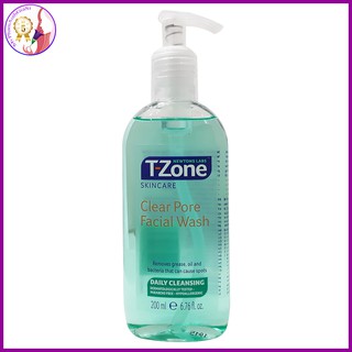 Gel rửa mặt tràm trà t-zone skincare 200ml (xanh)