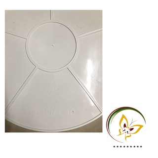 Đĩa lót chậu tròn khía Phi 42cm - #062C#