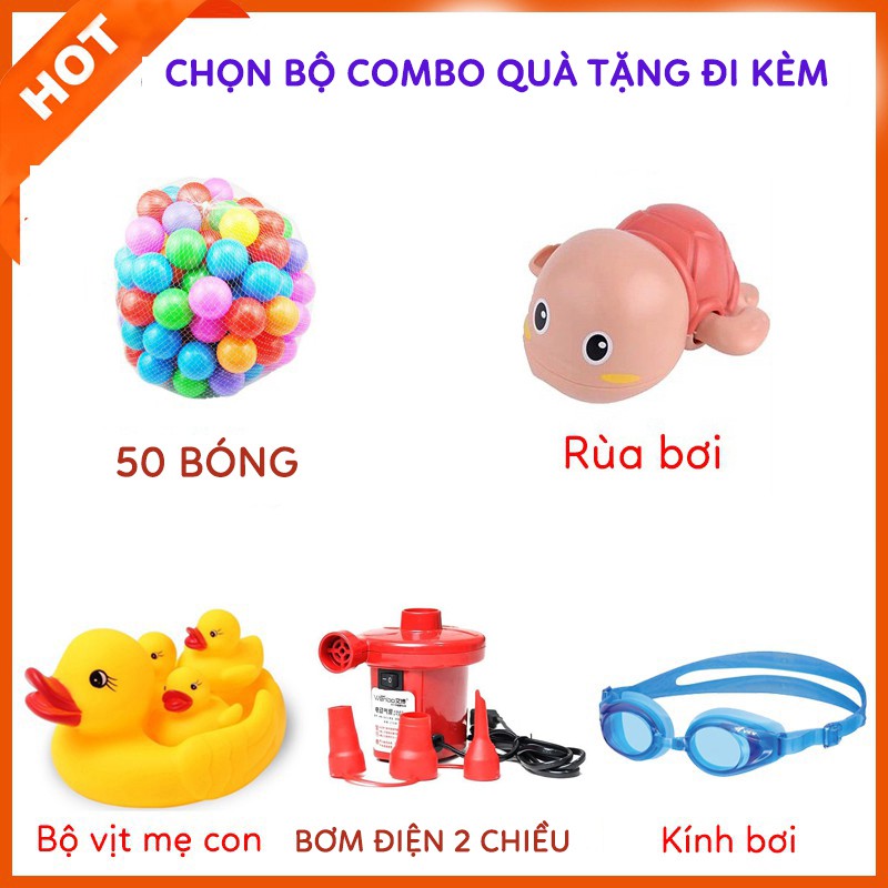 [BẢO HÀNH 1 NĂM] Bể Bơi Phao 3 Tầng Cho Bé Tại Nhà Chống Trượt An Toàn Cho Bé - Lựa Chọn Bộ Quà Tặng Siêu Hấp Dẫn