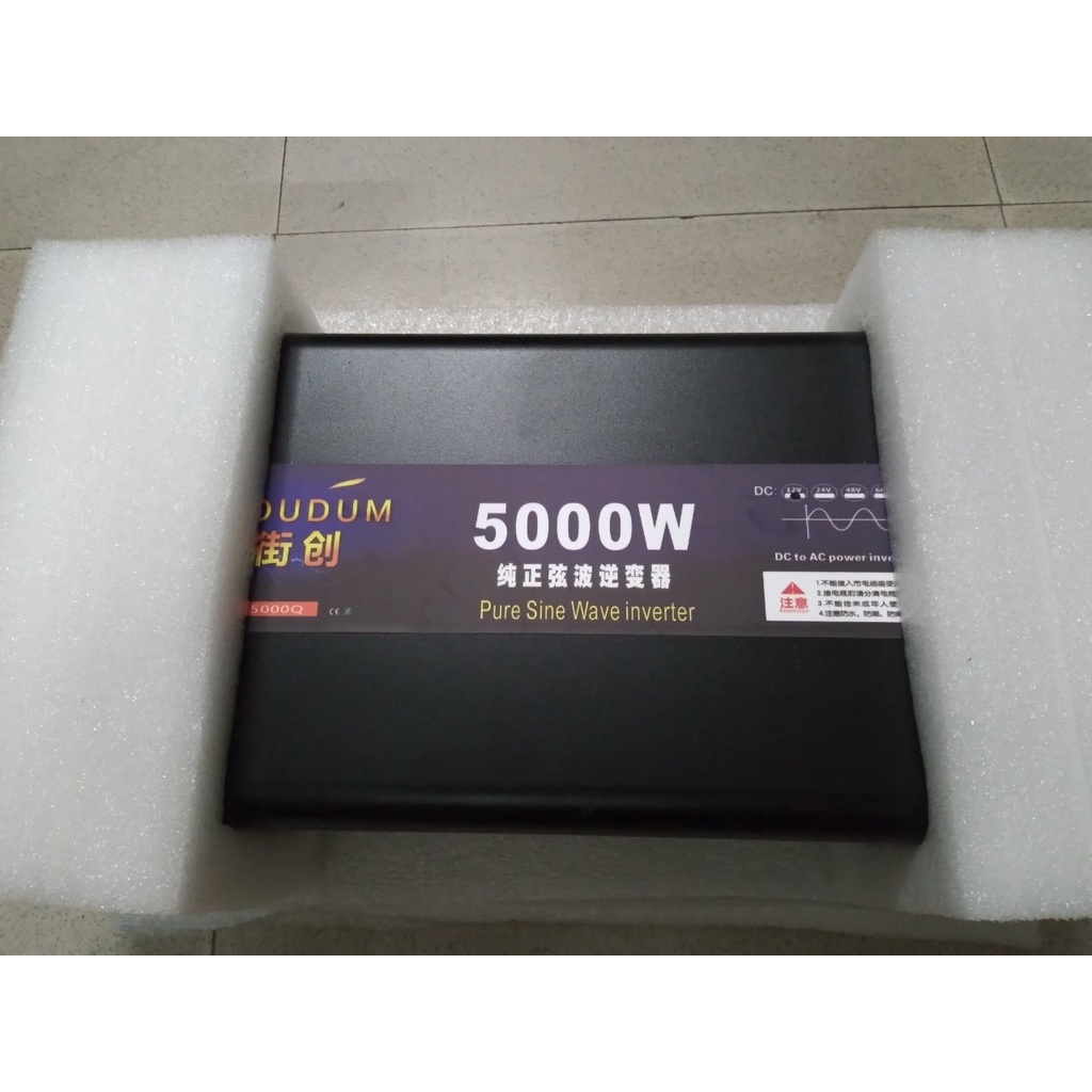 Bộ đổi nguồn inverter 12v lên 220v 5000W Sóng Sin chuẩn- Kích điện sóng sin tinh khiết