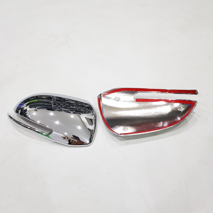 Bộ 2 Ốp Gáo Gương Xe Kia Soluto 2018 2019 2021 2022 Mạ Crom/ Carbon Cao Cấp trang trí ốp chống xước cho xe