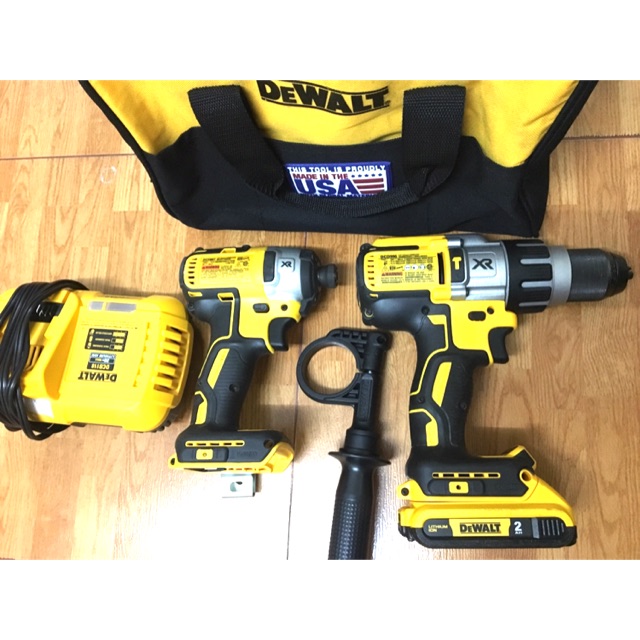 Bộ Dewalt DCF887 và DCD996 + Pin 2Ah + xạc DCB118 + túi xách