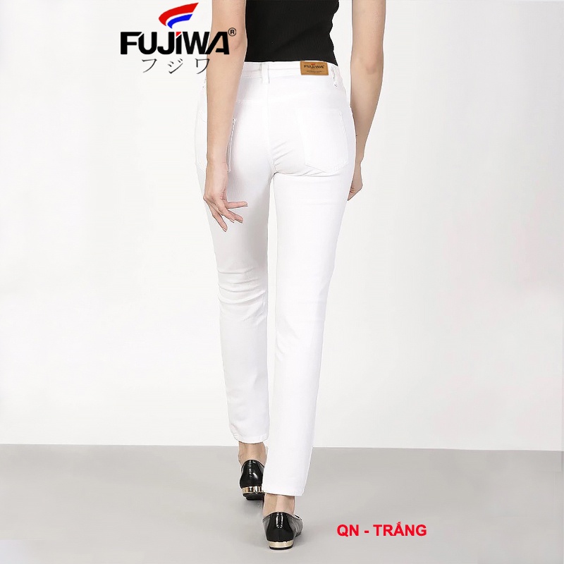 Quần Jean Nữ Ống Đứng FUJIWA - QN. Quần Ống Đứng Không Ôm, Co Giãn Tốt. Size 26, 27, 28, 29, 30, 31, 32 (42kg - 70kg)