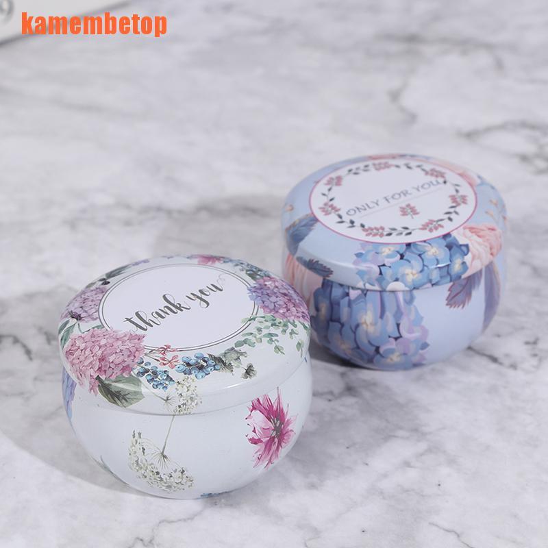 Hộp Thiếc Rỗng Đựng Nến Thơm Trang Trí Nhà Cửa / Tiệc Tùng