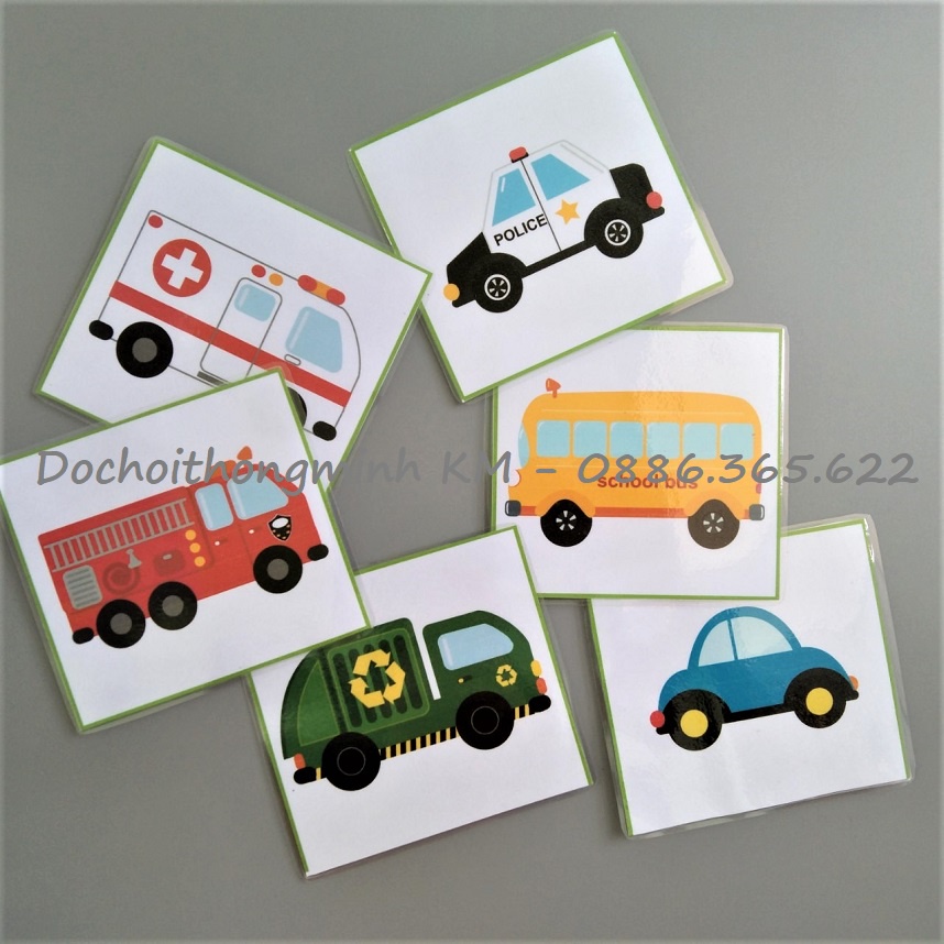 HỌC LIỆU - MATCHING Tìm cặp Ghép bóng ô tô - Tương tác bóc dán, giúp trẻ phát triển tư duy logic