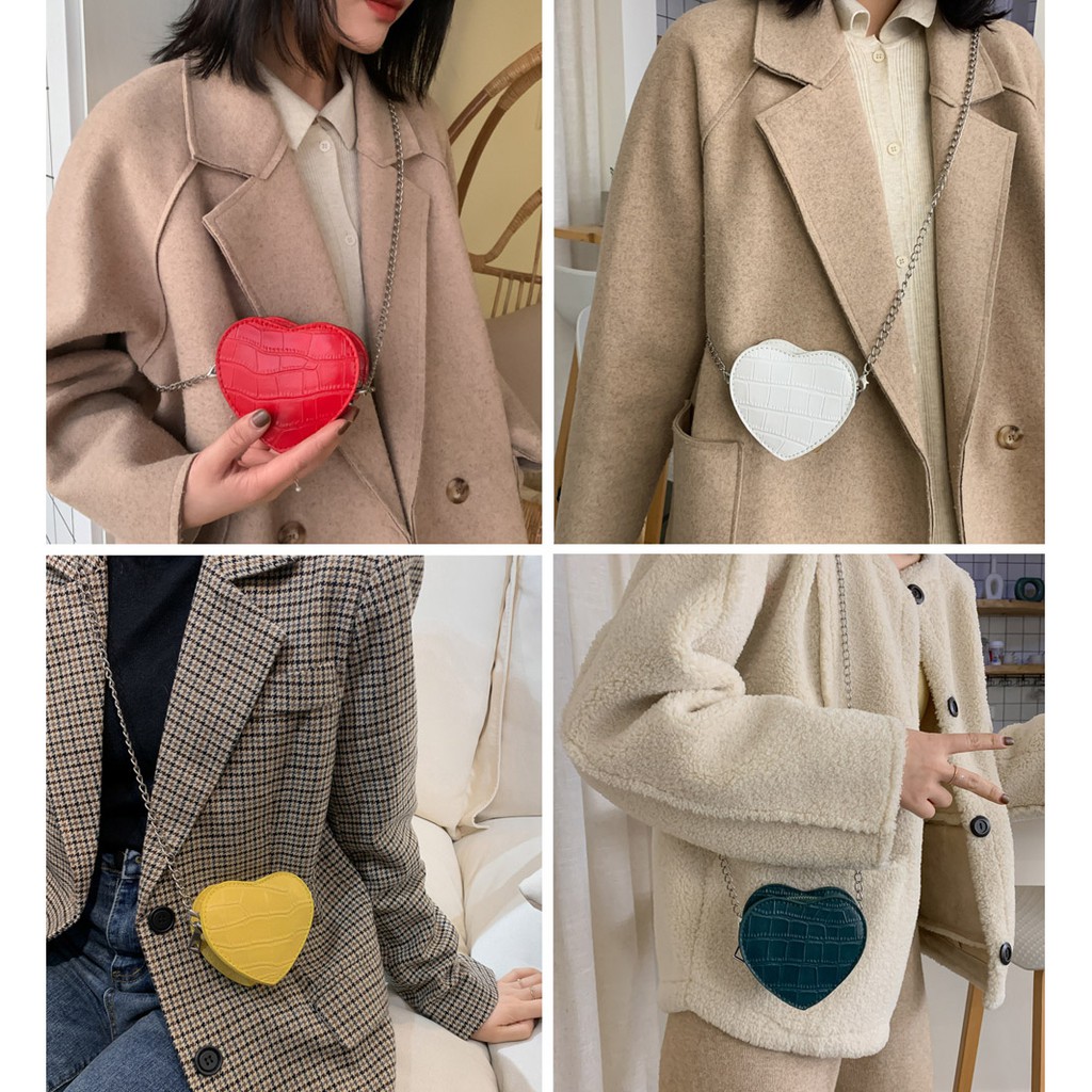 Túi Mini Nhỏ Đeo Chéo Trái Tim P1651 | BigBuy360 - bigbuy360.vn