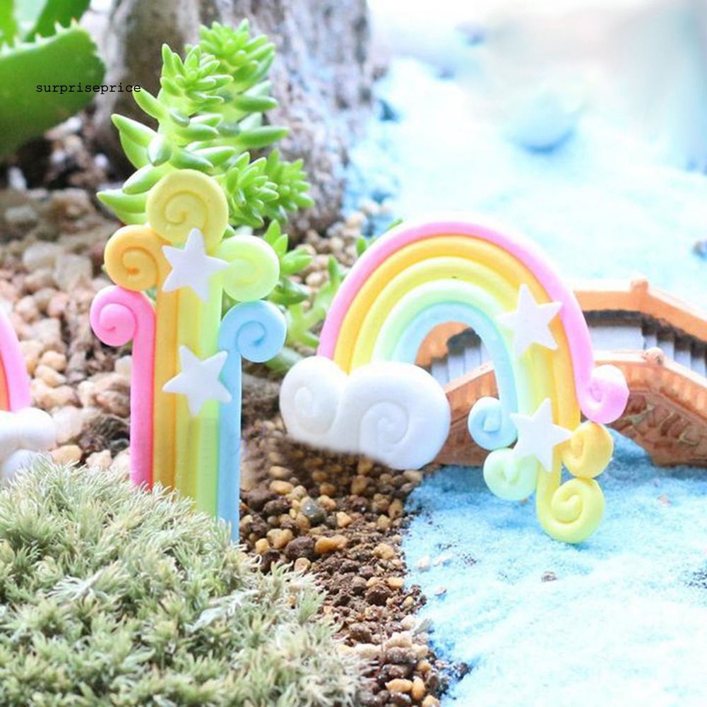 Mô hình cầu vồng dùng trang trí tiểu cảnh DIY