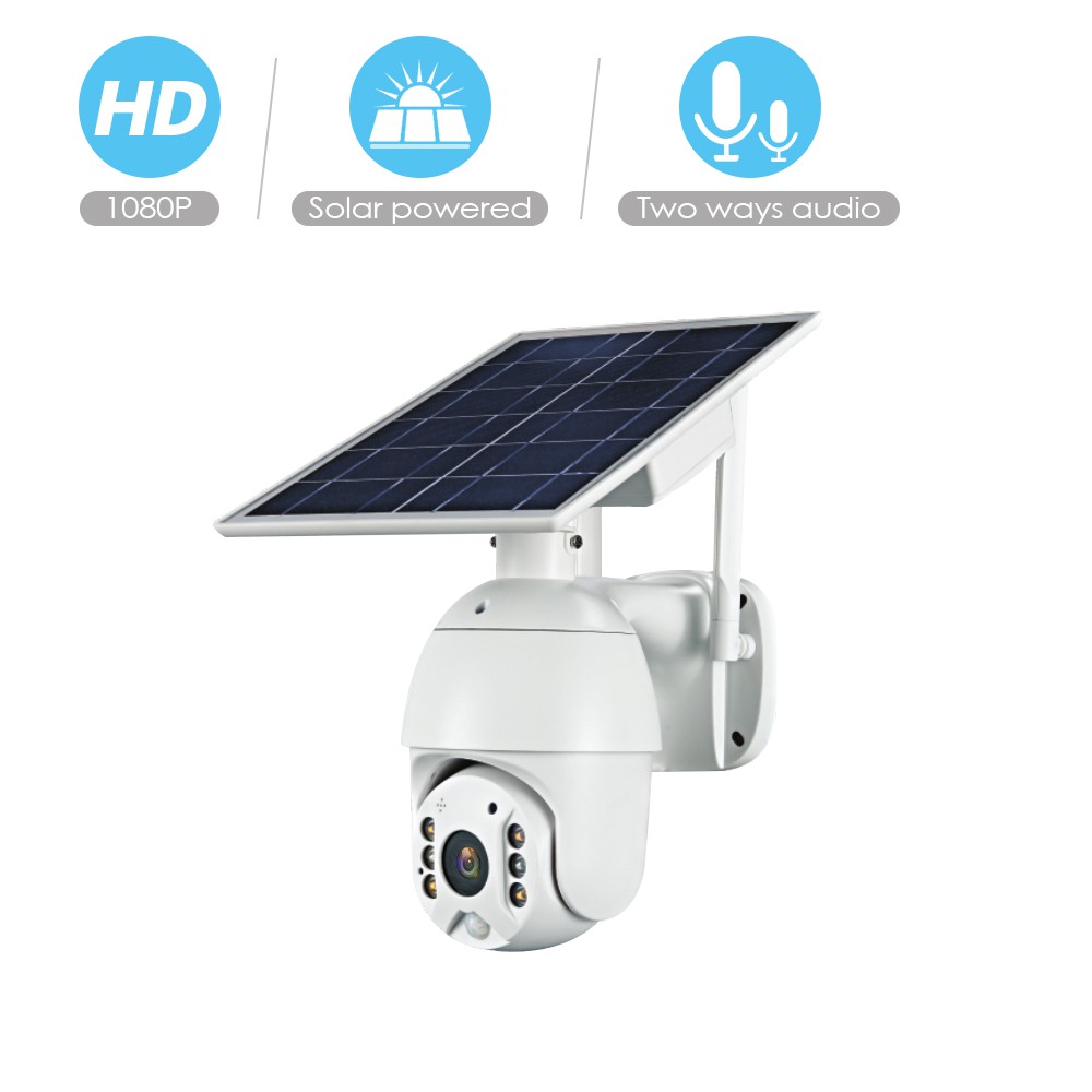 Camera giám sát năng lượng mặt trời Loosafe 4G 1080P Wifi IP ngoài trời（Có pin）