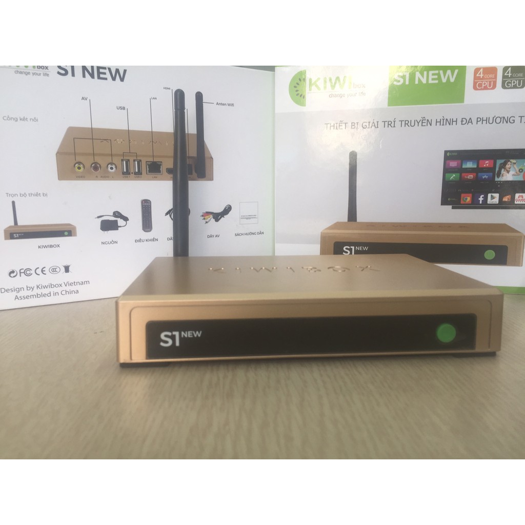 Tivi box 4K, android box S1 new, smart box biến tv NGU thành smart tivi, box online