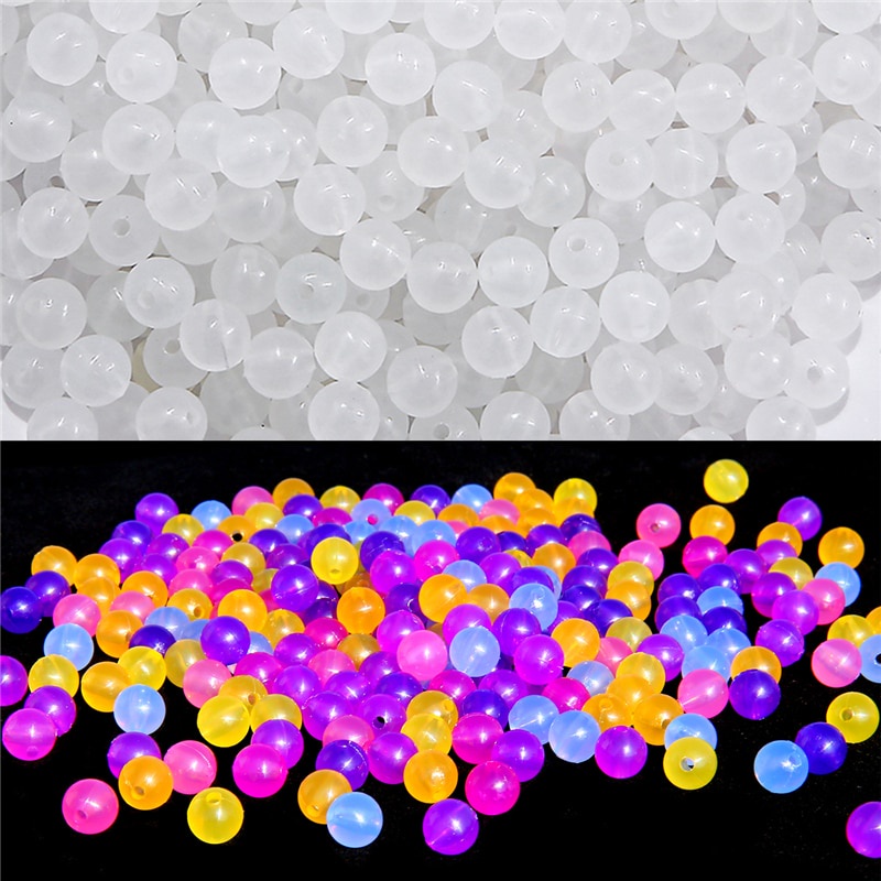 Set 100 hạt tròn 8mm thay đổi màu sắc dùng để làm đồ trang sức tự làm