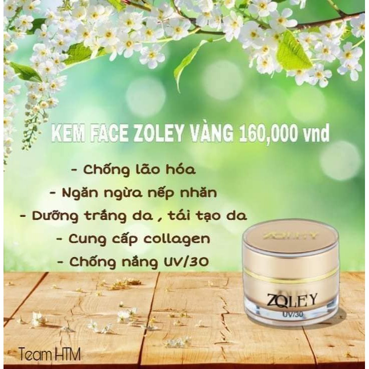 Kem face Zoley 💕FREESHIP💕 Kem Zoley vàng chống lão hóa, xóa nếp nhăn