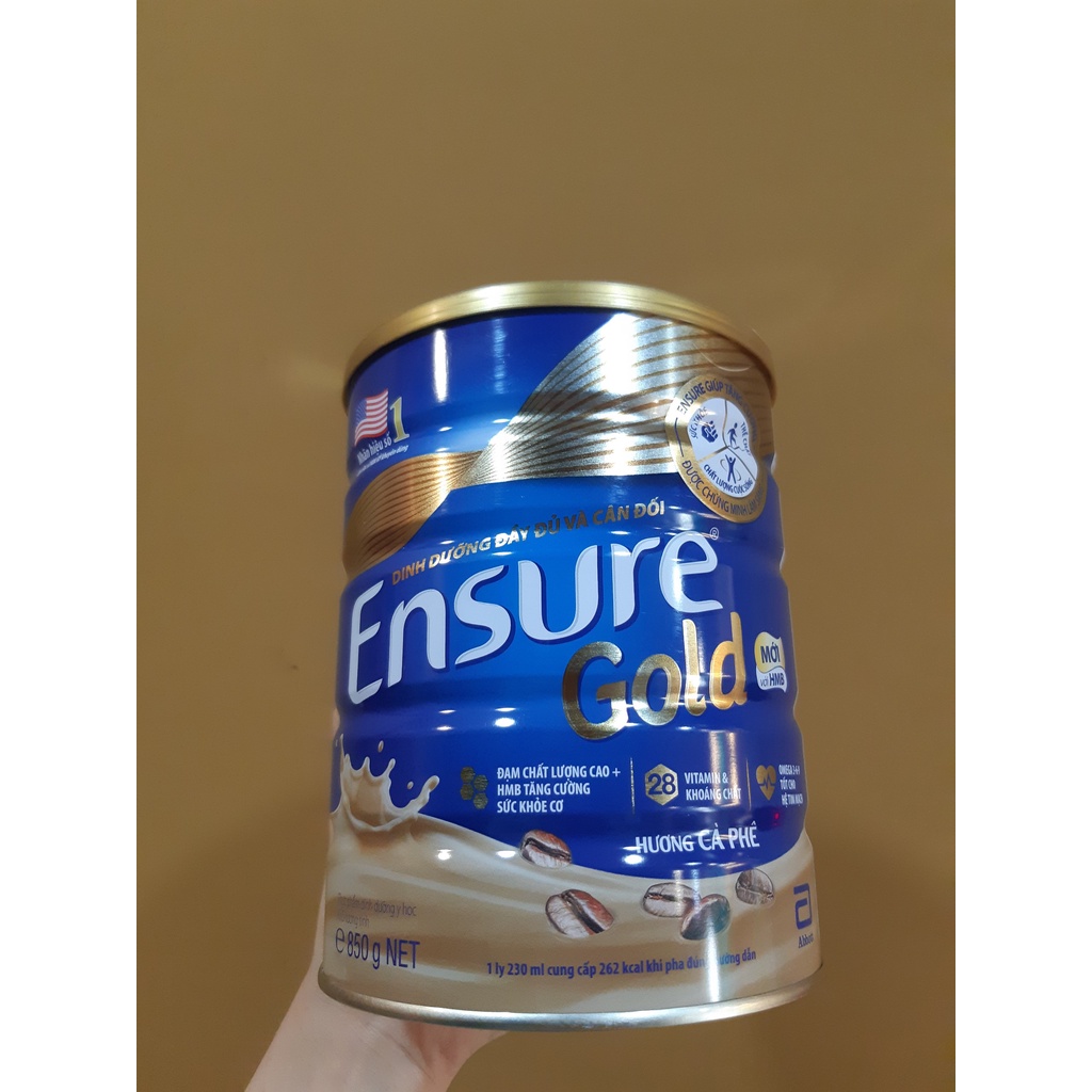 Sữa Bột Ensure Gold Hương Cà Phê 850g