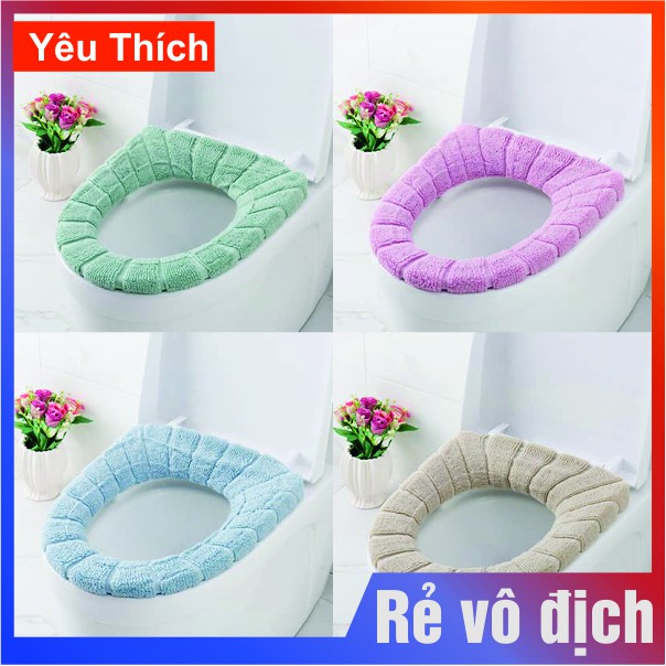 Thảm lót nệm ngồi bồn cầu giúp giữ ấm bệ có thể giặt được