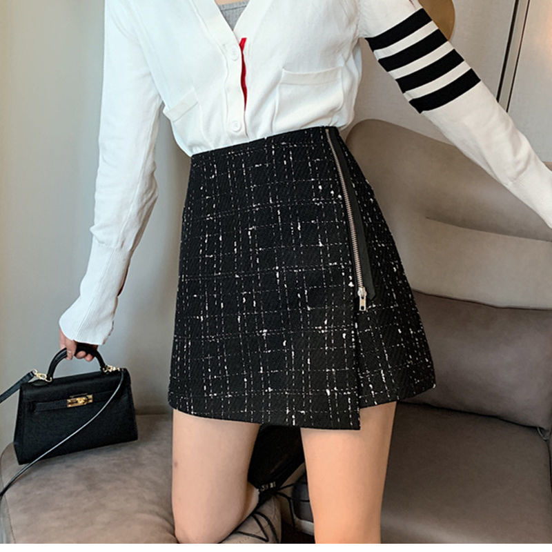 Quần short giả váy chữ A lưng cao phong cách mùa thu D113 | BigBuy360 - bigbuy360.vn