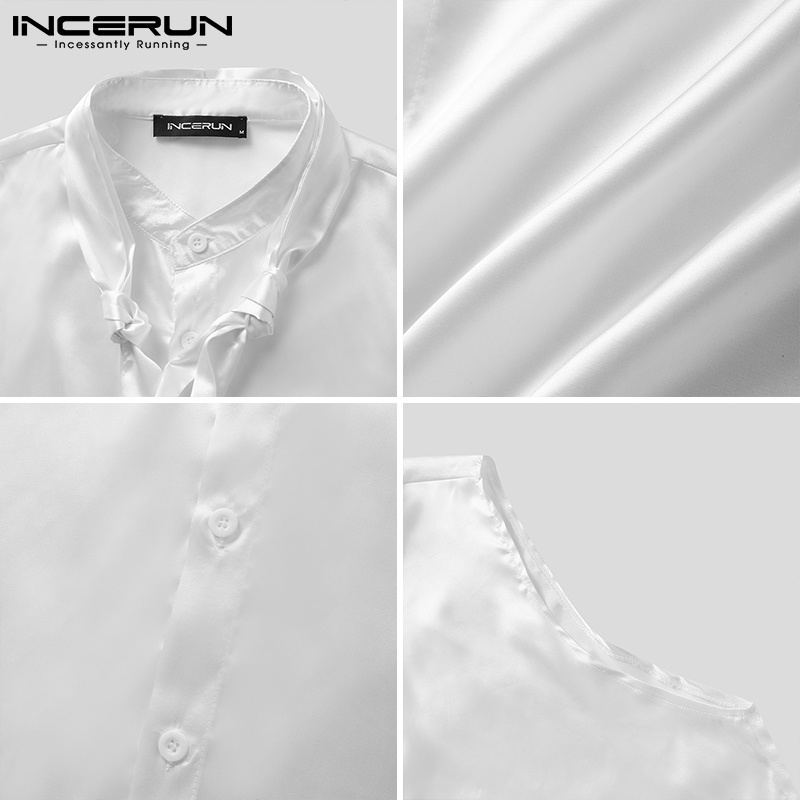 Áo sơ mi INCERUN không tay thời trang mùa hè cho nam