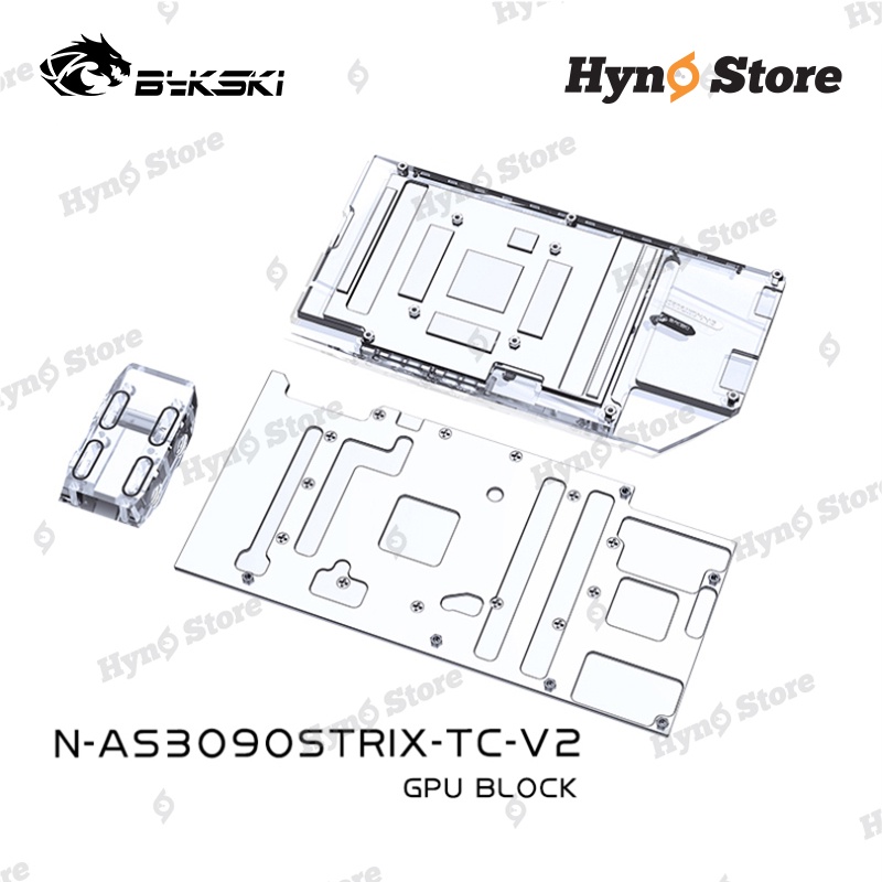 Block tản nhiệt nước VGA Bykski 2 mặt VRAM Asus Strix N-AS3090STRIX-TC-V2 Tản nhiệt nước custom - Hyno Store