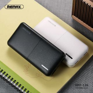 Pin sạc dự phòng Remax RPP-136 20000mAh - lõi Lithium Polymer - Chính hãng