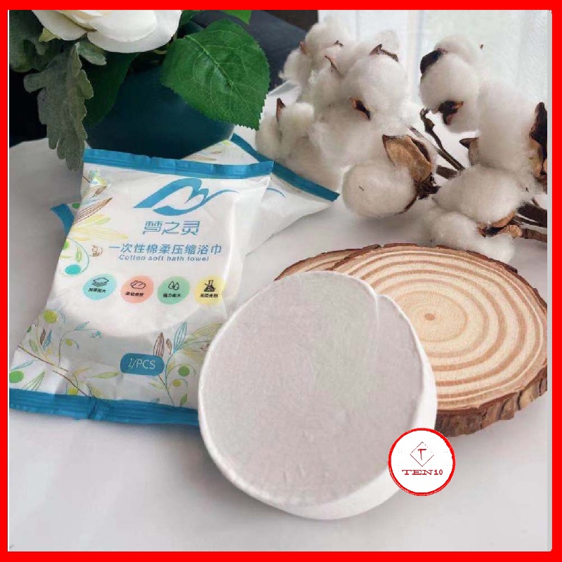 Khăn tắm nén du lịch bằng cotton 140*70 cm siêu mềm cao cấp gặp nước sẽ nở ra dễ dàng sử dụng, mang theo