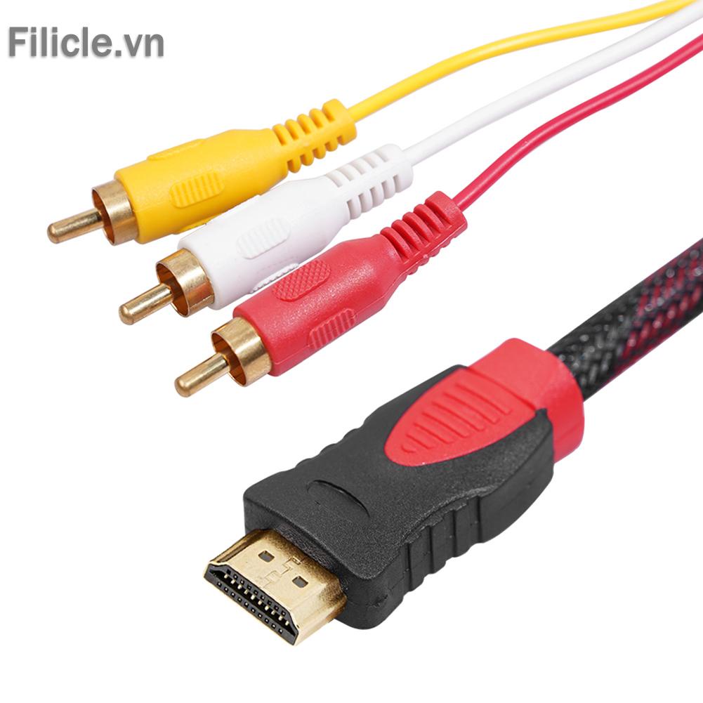Cáp chuyển đổi HDMI sang 3RCA cho TV Box