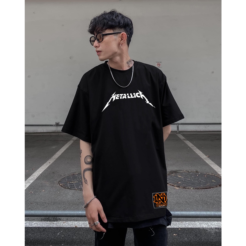 Áo thun METALLICK x OCEAN ullzang tay lỡ unisex Local brand - Áo phông nam nữ Ullzang tay lỡ 100% Cotton - OCEAN.CLO