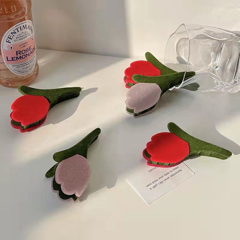 Kẹp tóc càng cua hình hoa tulip