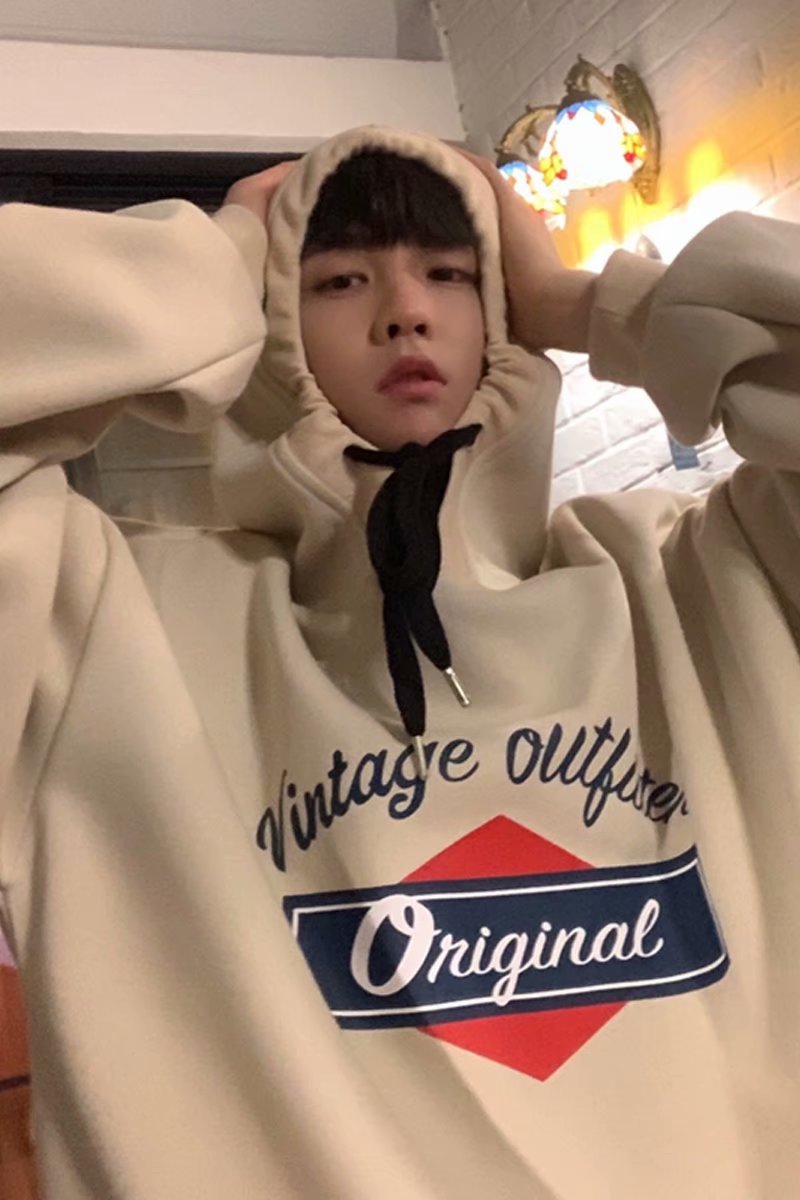 Áo hoodie dáng rộng in chữ phong cách trẻ trung cho giới trẻ | BigBuy360 - bigbuy360.vn