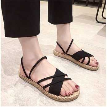 Giày sandal bệt nữ - Quai chéo có thể mang như dép - thời trang HOT 2020 SD004 [LINGI shoes]