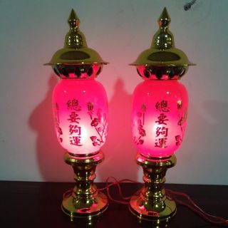 Cặp đèn thờ phú quý ( thân hình bầu ) loại đại
