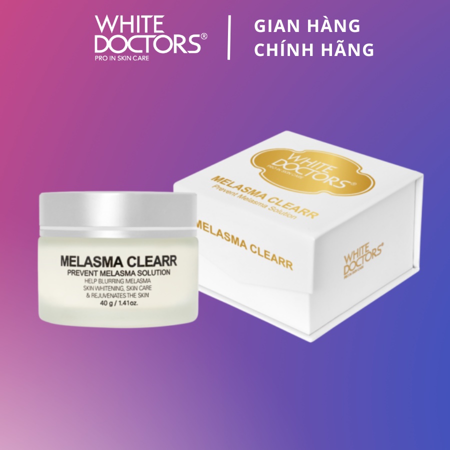 Bộ đôi hỗ trợ giảm nám da thể nhẹ White Doctors - Daily UV Care & Melasma Clearr