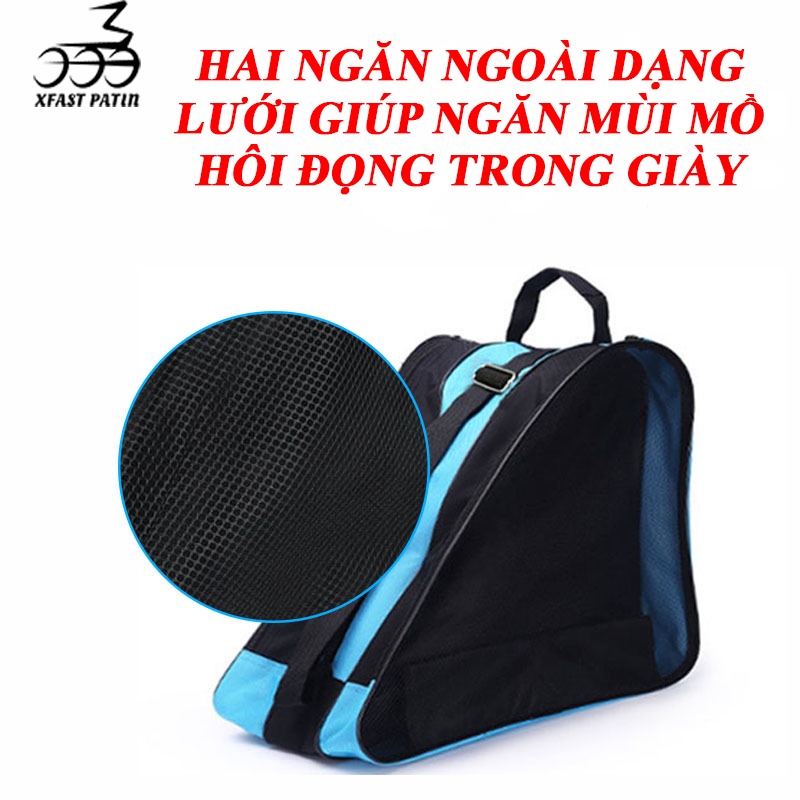 Túi Đựng Giày Trượt Patin ROADSHOW 3 Ngăn Balo Patin Phù Hợp Giày Trẻ Em và Người Lớn (Loại Cao Cấp)