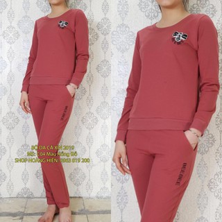 Đồ Mặc Nhà Thu Đông Da Cá Hàng Cao Cấp Mã C04 Top 2019