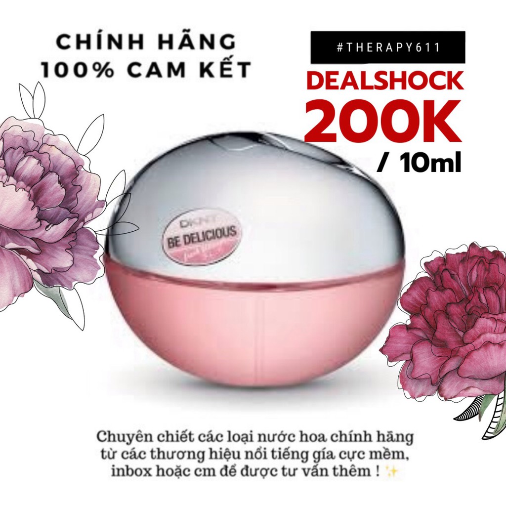 [𝗦𝗔𝗟𝗘]..::✨Nước hoa dùng thử CK Dkny Be Delicious Hồng 10ml/20ml Spray / Chuẩn authentic✨::..