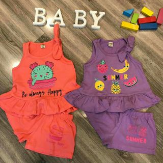 Combo 7 bộ ba lỗ nơ cho bé gái