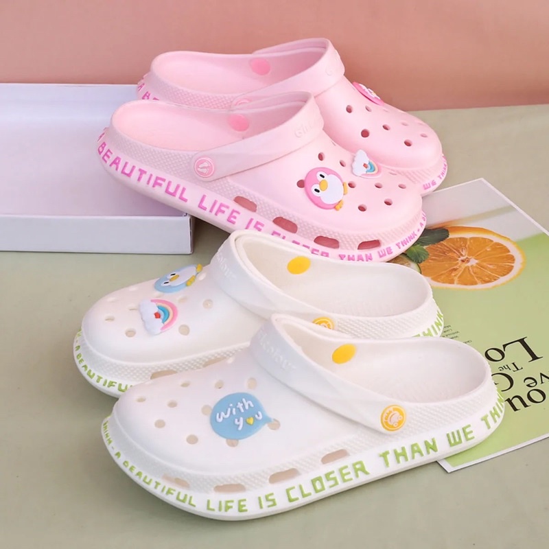 Dép sục tặng kèm jibbitz