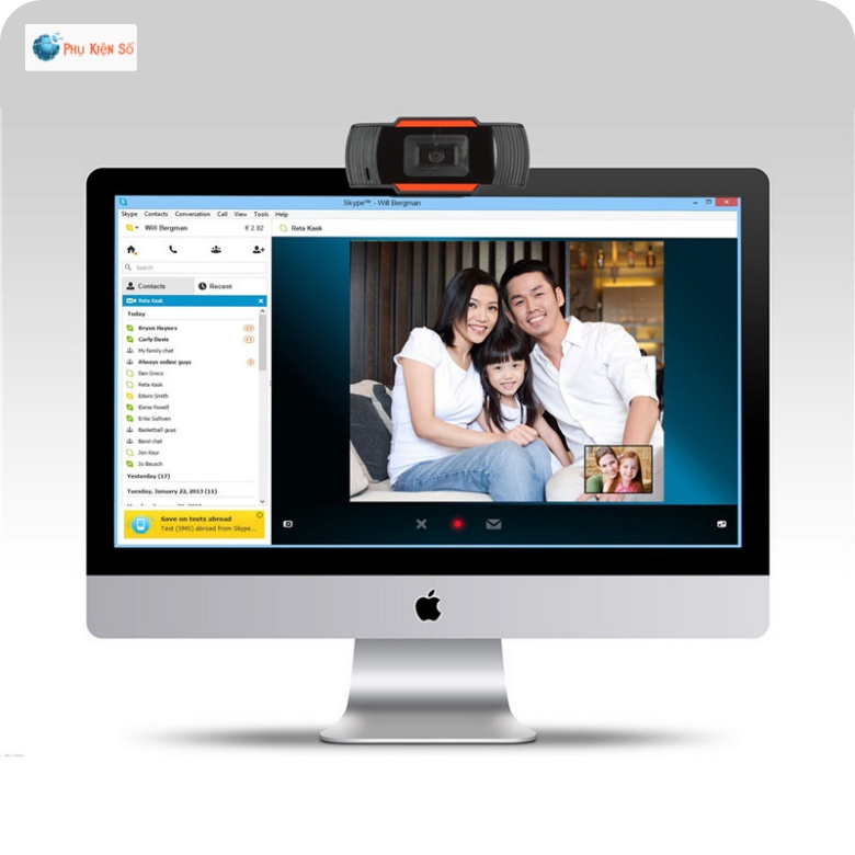 Webcam máy tính laptop livestream có Mic Full HD PC Gaming 720P High Solution | BigBuy360 - bigbuy360.vn