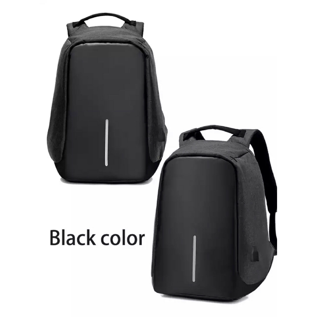 Anti-Theft Backpack Laptop Travel School Bag With USB Charging Port