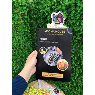 Menu nhựa pvc