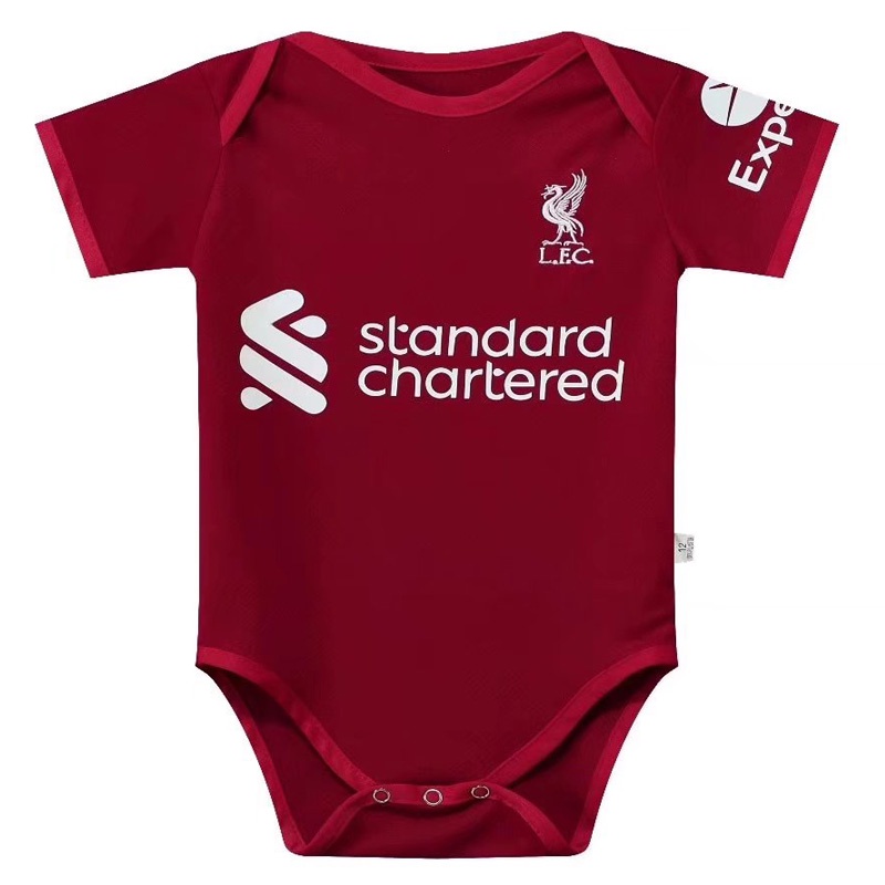Áo Liền Quần Tã Màu Đỏ Liverpool 2022-2023 Cho Bé Sơ Sinh