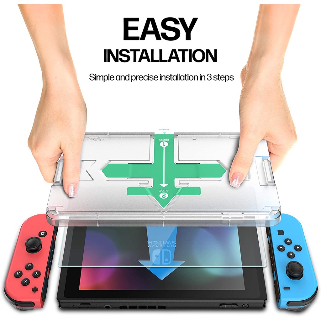 1 Kính Cường Lực 9H HD Chống Trầy Cho Tay Cầm Chơi Game Nintendo Switch