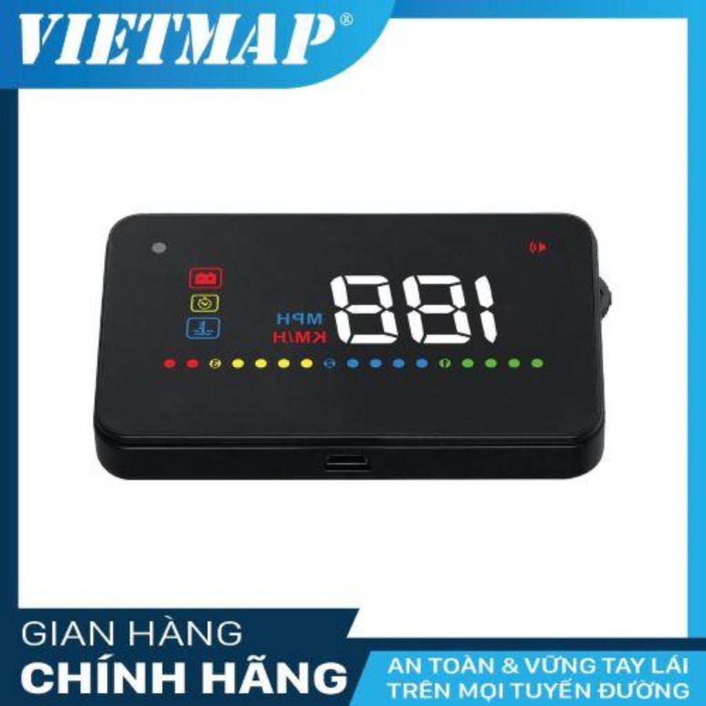 MÀN HÌNH HIỂN THỊ THÔNG TIN TRÊN KÍNH LÁI VIETMAP HUD V200