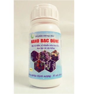 Nano bạc đồng đặc trị nấm, vi khuẩn trên hoa hồng, hoa lan, cây kiểng 250ml
