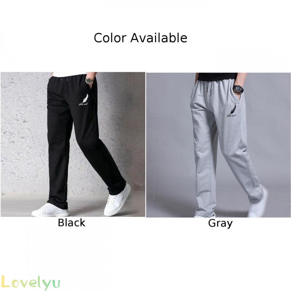 Quần jogger thể thao ống rộng in họa tiết thời trang cho nam