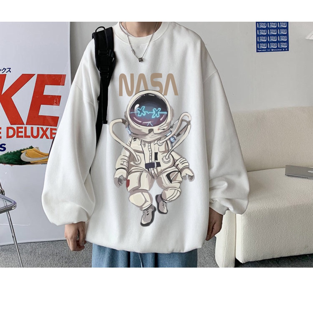 [ Mã 12FASHIONSALE1 giảm 10K đơn 50K ] áo sweater nam nữ chất nỉ form rộng cổ tròn dài tay họa tiết theo Trend APD02 | BigBuy360 - bigbuy360.vn