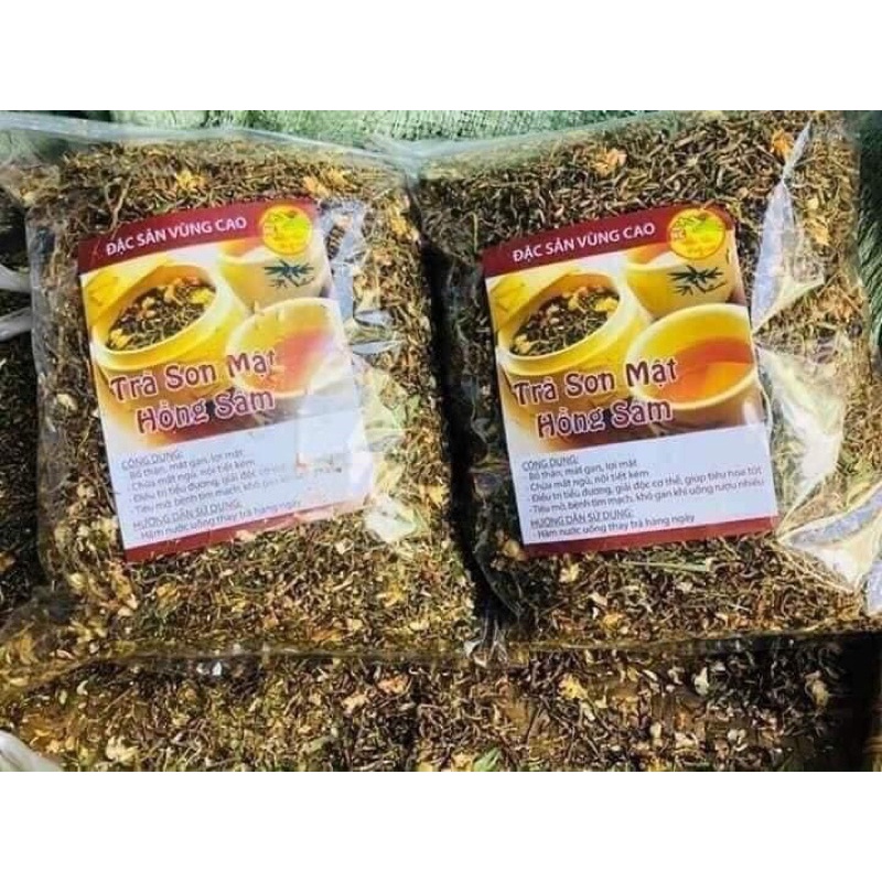 Trà sơn mật hồng sâm