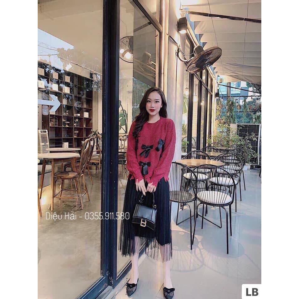 CHÂN VÁY LƯỚI DÀI XẾP LY CHẤT ĐẸP GIÁ HẠT DẺ !!! | BigBuy360 - bigbuy360.vn