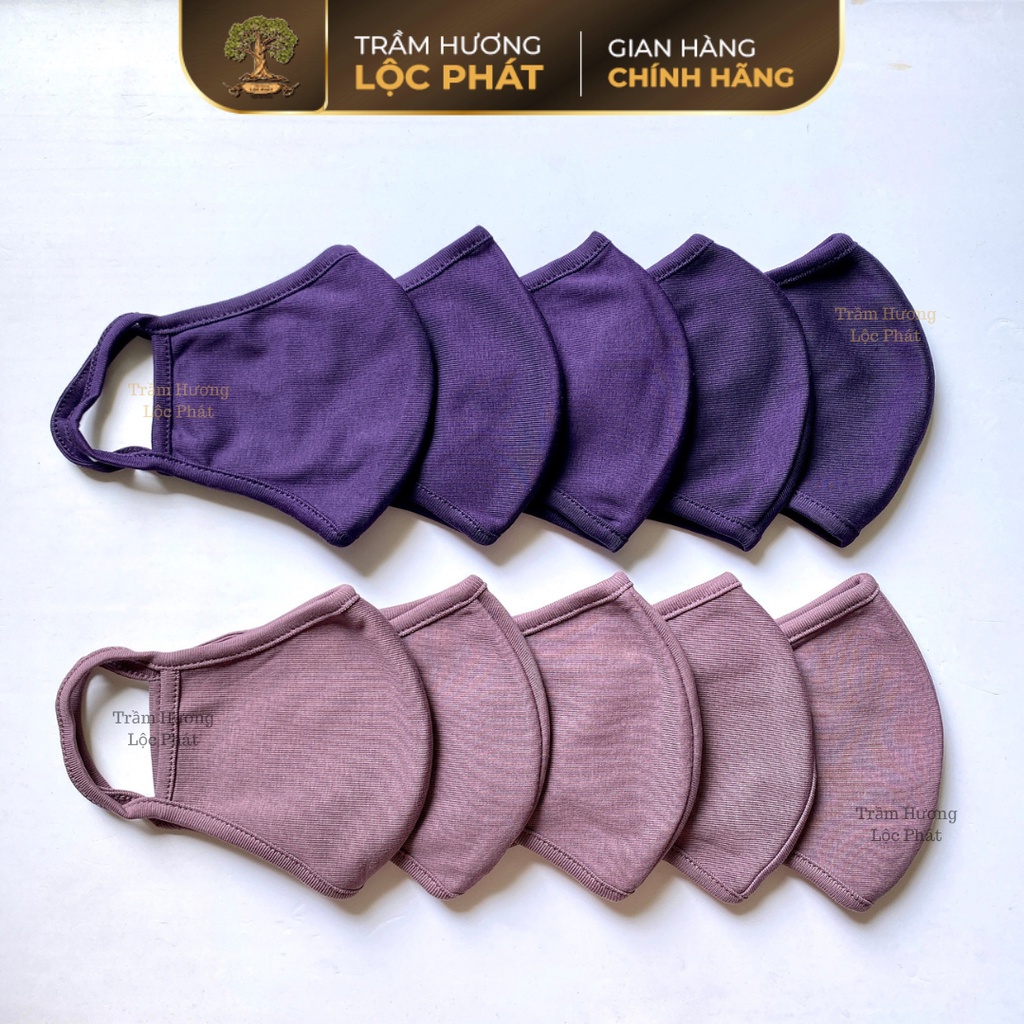 Khẩu Trang Vải Nam Nữ Nhiều Màu Cotton Nhật Cao Cấp Chống Nắng Ngăn Tia UV Thoáng Mát Mềm Mại 10 cái