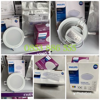HÀNG CHÍNH HÃNG, Đèn LED âm trần PHILIPS DN027B G3, Độ sáng cao, tiết kiệm điện, cực bền bỉ