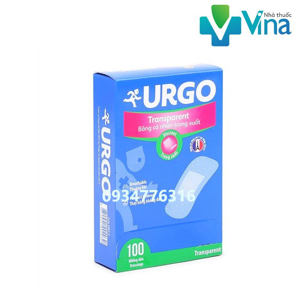 ✅ Băng Cá Nhân Trong Suốt Urgo Transparent Assorted 100 Miếng